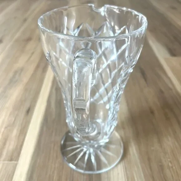 Vintage CzechRepublic Bohemia Cut Lead Crystal Glass Water Juice Sangria Pitcher - Picture 3 of 7